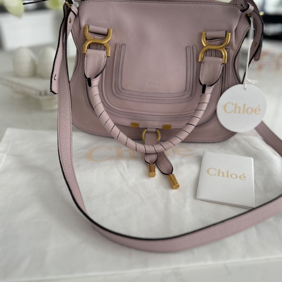 NWT Chloe Marcie Small Double Carry Satchel - Picture 2 of 12